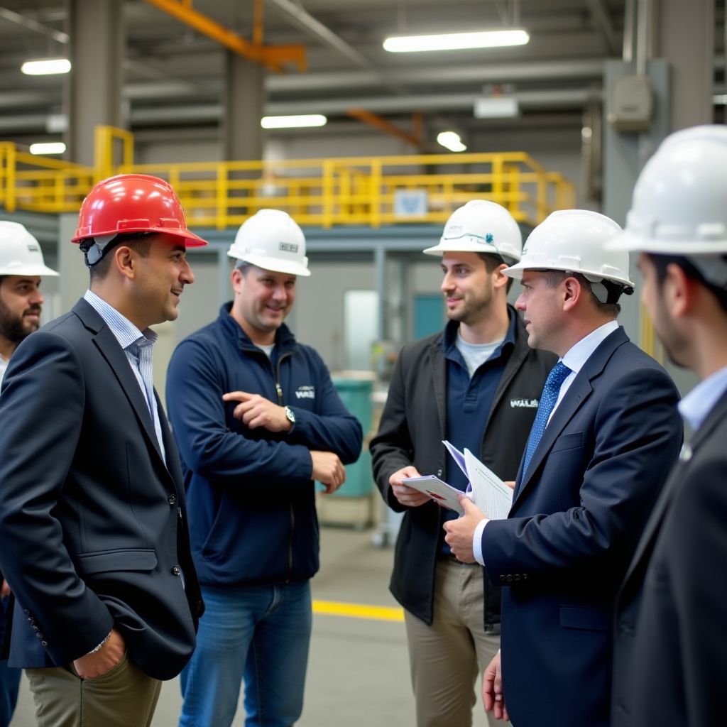 Visita a empresa cliente del sector industrial